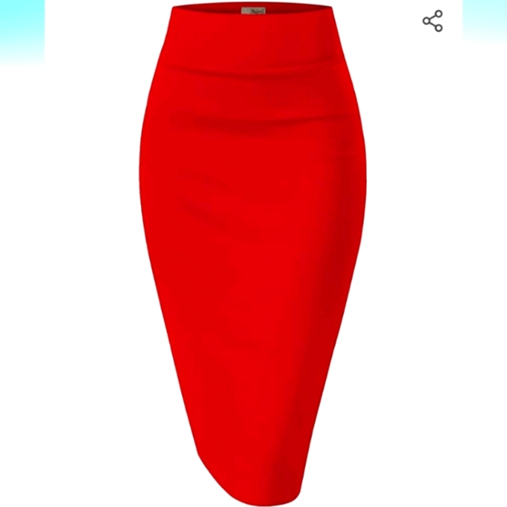 NWT!!🎉 Never worn Hybrid & Company red slim fit pencil skirt!